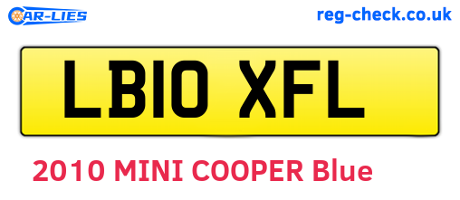LB10XFL are the vehicle registration plates.