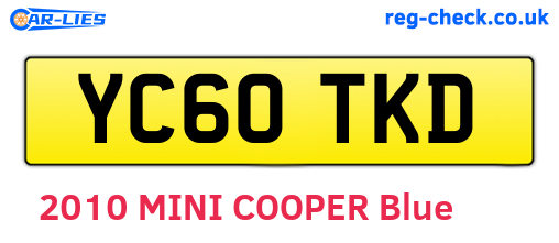 YC60TKD are the vehicle registration plates.
