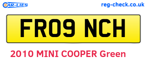 FR09NCH are the vehicle registration plates.
