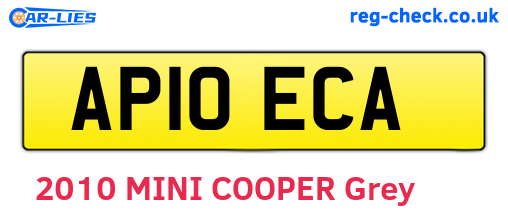 AP10ECA are the vehicle registration plates.
