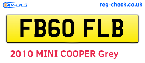 FB60FLB are the vehicle registration plates.