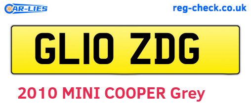 GL10ZDG are the vehicle registration plates.