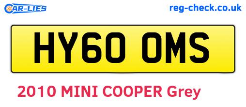 HY60OMS are the vehicle registration plates.