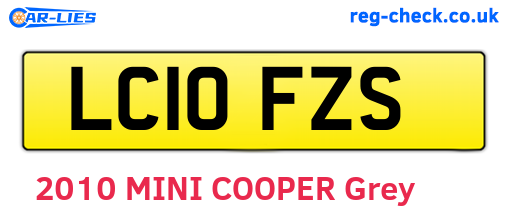 LC10FZS are the vehicle registration plates.