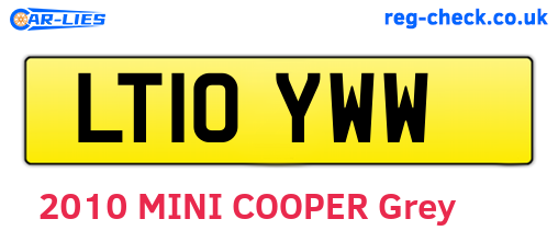 LT10YWW are the vehicle registration plates.