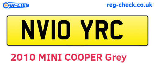 NV10YRC are the vehicle registration plates.