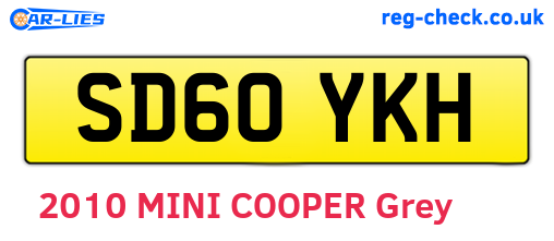 SD60YKH are the vehicle registration plates.