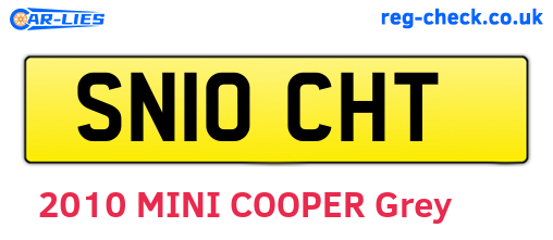 SN10CHT are the vehicle registration plates.