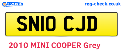 SN10CJD are the vehicle registration plates.