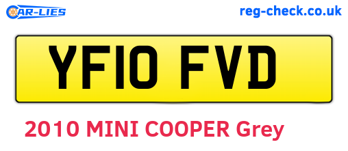YF10FVD are the vehicle registration plates.