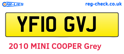 YF10GVJ are the vehicle registration plates.