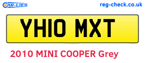 YH10MXT are the vehicle registration plates.