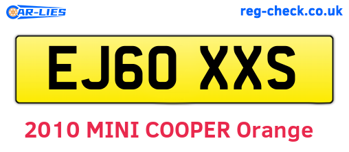 EJ60XXS are the vehicle registration plates.