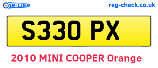 S33OPX are the vehicle registration plates.