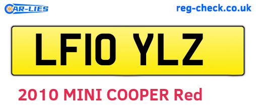 LF10YLZ are the vehicle registration plates.