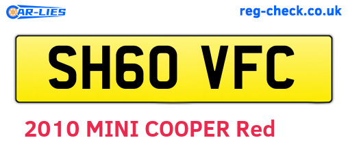 SH60VFC are the vehicle registration plates.