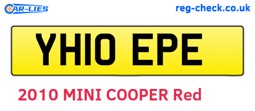 YH10EPE are the vehicle registration plates.