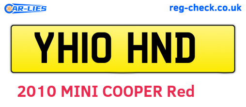 YH10HND are the vehicle registration plates.