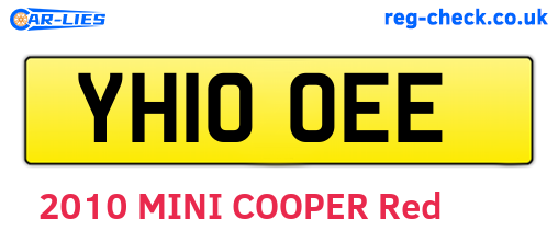 YH10OEE are the vehicle registration plates.