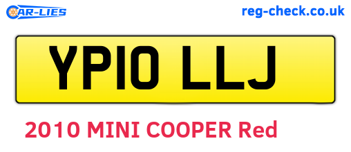 YP10LLJ are the vehicle registration plates.