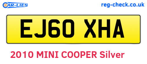 EJ60XHA are the vehicle registration plates.