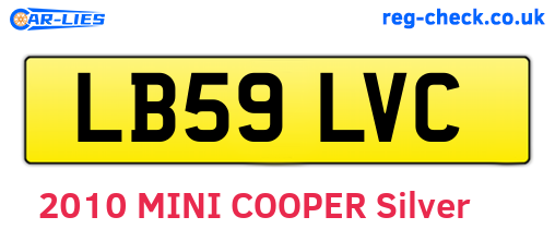 LB59LVC are the vehicle registration plates.