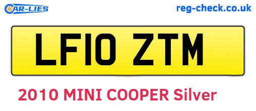 LF10ZTM are the vehicle registration plates.