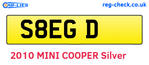 S8EGD are the vehicle registration plates.