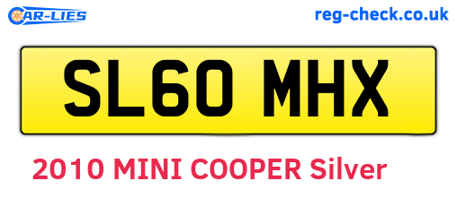 SL60MHX are the vehicle registration plates.