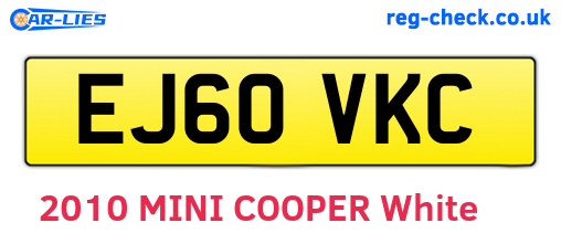 EJ60VKC are the vehicle registration plates.