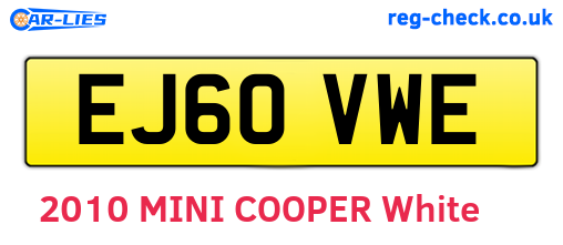 EJ60VWE are the vehicle registration plates.