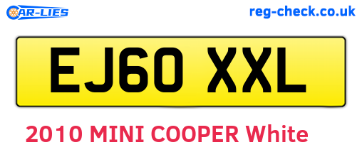EJ60XXL are the vehicle registration plates.