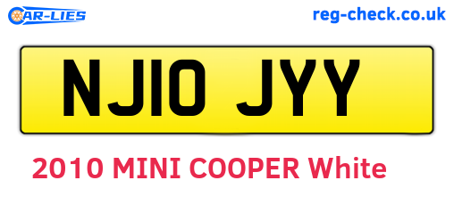 NJ10JYY are the vehicle registration plates.