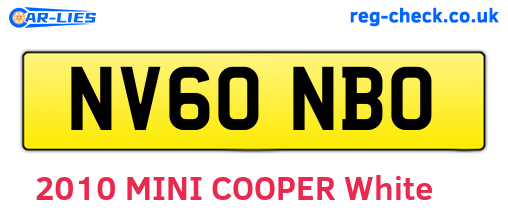 NV60NBO are the vehicle registration plates.