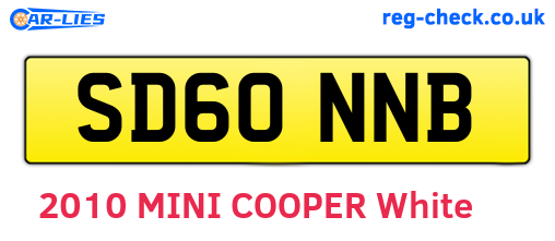 SD60NNB are the vehicle registration plates.