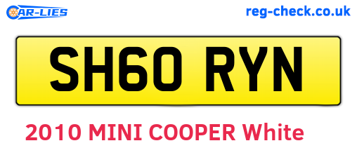 SH60RYN are the vehicle registration plates.