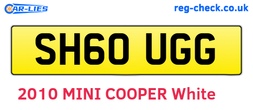 SH60UGG are the vehicle registration plates.