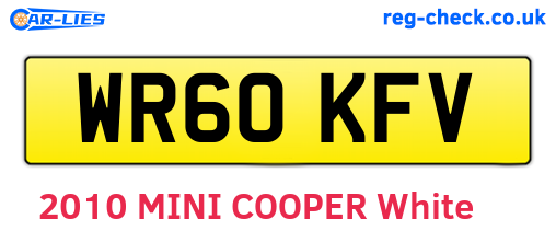 WR60KFV are the vehicle registration plates.
