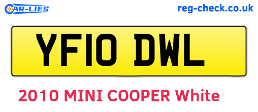 YF10DWL are the vehicle registration plates.
