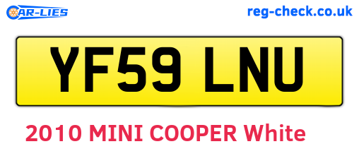 YF59LNU are the vehicle registration plates.