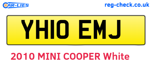 YH10EMJ are the vehicle registration plates.