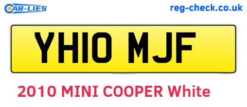 YH10MJF are the vehicle registration plates.