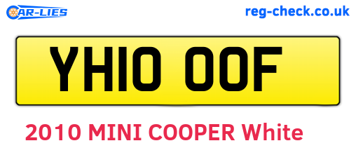 YH10OOF are the vehicle registration plates.