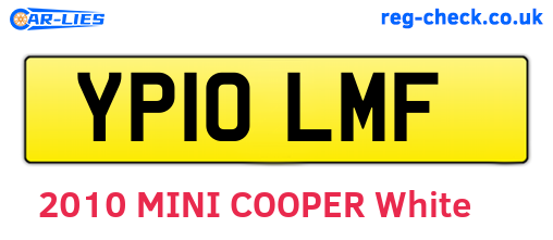 YP10LMF are the vehicle registration plates.