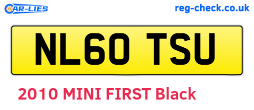 NL60TSU are the vehicle registration plates.