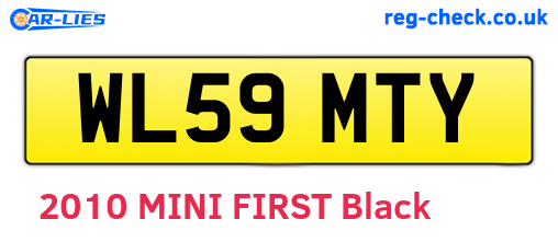 WL59MTY are the vehicle registration plates.