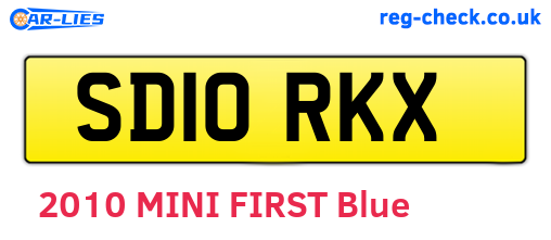 SD10RKX are the vehicle registration plates.