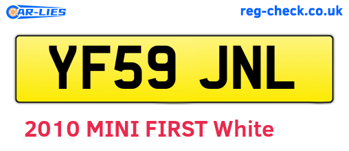 YF59JNL are the vehicle registration plates.