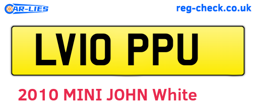 LV10PPU are the vehicle registration plates.