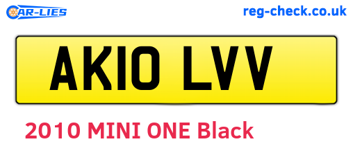 AK10LVV are the vehicle registration plates.